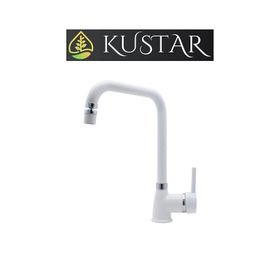 Kustar Varna Beyaz Oynar Başlıklı Aç Kapa Mix Mutfak Eviye Bataryası