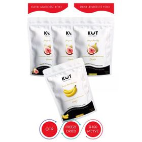 Kut 3x20 gr Dondurularak Kurutulmuş İncir + 20 gr Muz