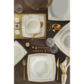 Kütahya Porselen 10372 68 Parça 12 Kişilik Bone Mare Yemek Takımı