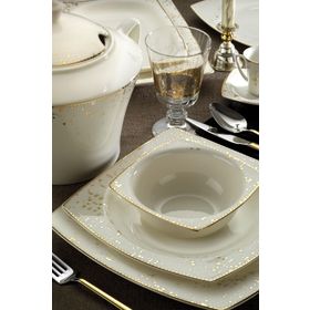 Kütahya Porselen 10372 68 Parça Bone Mare Yemek Takımı