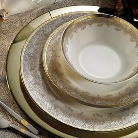 Kütahya Porselen 10508 Bone Kalipso 12 Kişilik 62 Parça Yemek Takımı