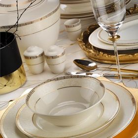 Kütahya Porselen 10508 Bone Kalipso 12 Kişilik 62 Parça Yemek Takımı