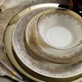 Kütahya Porselen 10508 Bone Kalipso 12 Kişilik 62 Parça Yemek Takımı