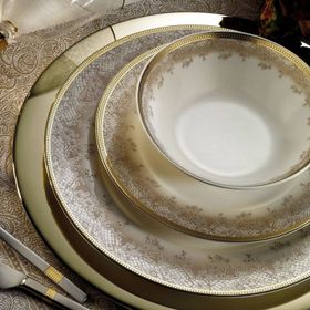 Kütahya Porselen 10508 Bone Kalipso 12 Kişilik 62 Parça Yemek Takımı