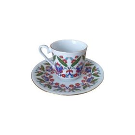 Kütahya Porselen 2 Kişilik 3874 Desen Kahve Fincan Takımı