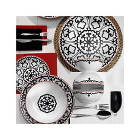 Kütahya Porselen 596612 Beyaz 24 Parça 6 Kişilik Yemek Takımı