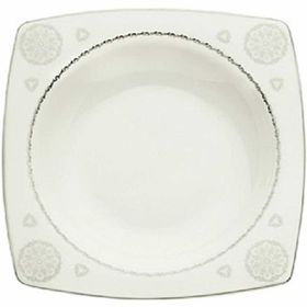 Kütahya Porselen 9676 Bone Mare 62 Parça Desenli Yemek Takımı