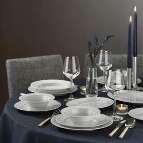 Kütahya Porselen Başak Sade 51 Parça 12 Kişilik Yemek Takımı
