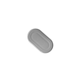 Kütahya Porselen Bevel Mat Bej 22x12 cm Oval Kayık Tabak