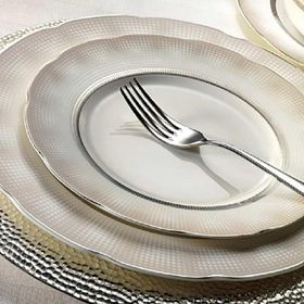 Kütahya Porselen Bone 9282 Olympos 62 Parça Desenli Yemek Takımı