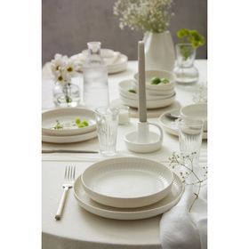 Kütahya Porselen Bone Crest Sade 24 Parça Yemek Takımı