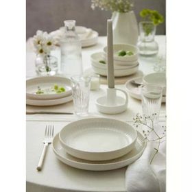 Kütahya Porselen Bone Crest Sade 24 Parça Yemek Takımı