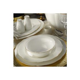 Kütahya Porselen Bone İlay 21 cm 6'lı Pasta Tabağı