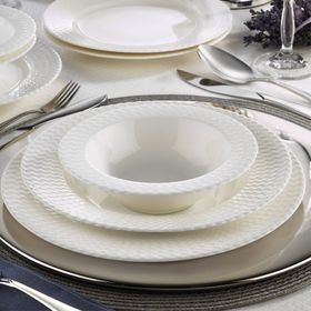 Kütahya Porselen Bone İron 24 Parça Yemek Takımı