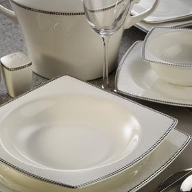 Kütahya Porselen Bone Mare 62 Parça Dekor 1074420 Yemek Takımı