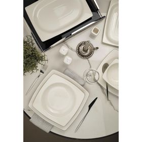 Kütahya Porselen Bone Mare 62 Parça Porselen Yemek Takımı