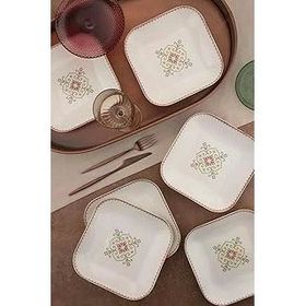 Kütahya Porselen Bone Minas Goblen 6 Parça 20 cm Çukur Tabak