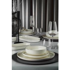 Kütahya Porselen Bone Moderna Platin 6 Kişilik 26 Parça Yemek Takımı