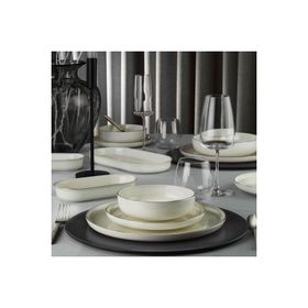Kütahya Porselen Bone Moderna Platin 6 Kişilik 26 Parça Yemek Takımı