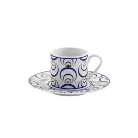 Kütahya Porselen Çintemani Kahve Fincan Takımı