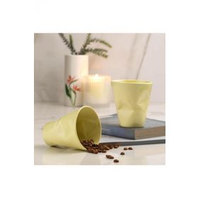 Kütahya Porselen Crash 220 cc Sarı 2'li Mug