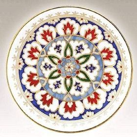 Kütahya Porselen Dekor No 01171 13 cm El Dekoru Tabak