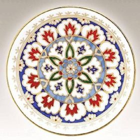 Kütahya Porselen Dekor No 01171 13 cm El Dekoru Tabak