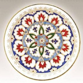 Kütahya Porselen Dekor No 01171 13 cm El Dekoru Tabak