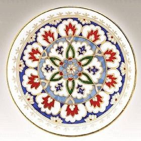 Kütahya Porselen Dekor No 01171 13 cm El Dekoru Tabak