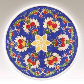 Kütahya Porselen Dekor No 013883 13 cm El Dekoru Tabak