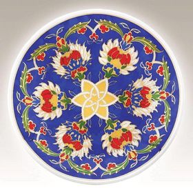 Kütahya Porselen Dekor No 013883 13 cm El Dekoru Tabak
