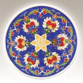 Kütahya Porselen Dekor No 013883 13 cm El Dekoru Tabak