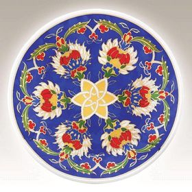 Kütahya Porselen Dekor No 013883 13 cm El Dekoru Tabak