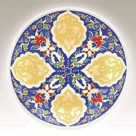 Kütahya Porselen Dekor No 03880 13 cm El Dekoru Tabak