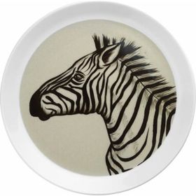 Kütahya Porselen Doğadakiler Zebra 27 cm Servis Tabağı
