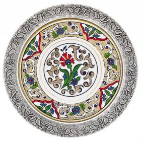 Kütahya Porselen El Dekoru 17 cm Tekli Duvar Tabağı