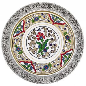 Kütahya Porselen El Dekoru 17 cm Tekli Duvar Tabağı