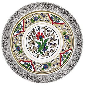 Kütahya Porselen El Dekoru 17 cm Tekli Duvar Tabağı