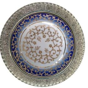 Kütahya Porselen El Dekoru 25 cm Tekli Duvar Tabağı