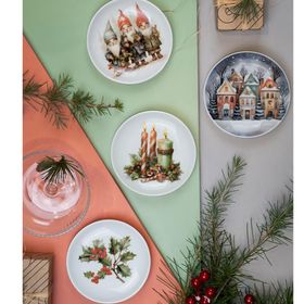 Kütahya Porselen Festive 4 Parça 10 cm Tabak