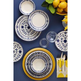 Kütahya Porselen Flora 24 Parça 6 Kişilik Yemek Takımı