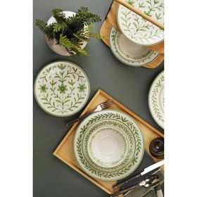 Kütahya Porselen Flora 24 Parça 6 Kişilik Yemek Takımı