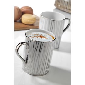 Kütahya Porselen Forest 2'li Mug Platin 10925 Bardak