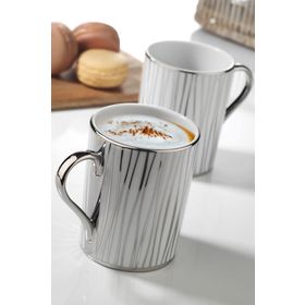 Kütahya Porselen Forest Platin 2'li Mug Bardak