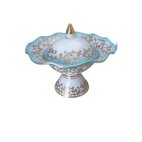 Kütahya Porselen Hanedan Turkuaz 22 cm Dekor No:3678 Şekerlik