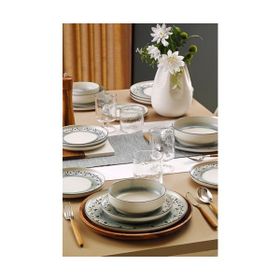 Kütahya Porselen Indigo Bloom 24 Parça 6 Kişilik Yemek Takımı
