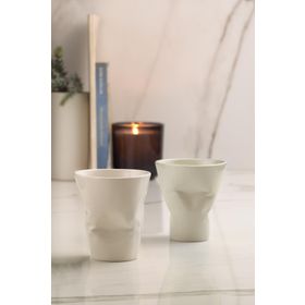 Kütahya Porselen Krem Crash 2'li Mug Seti