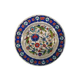 Kütahya Porselen Lenger Renkli 25 cm Duvar Tabağı Dekor