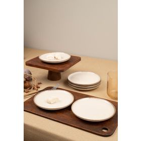 Kütahya Porselen Moderna 6 Parça 15 cm Tarçın Pasta Tabağı