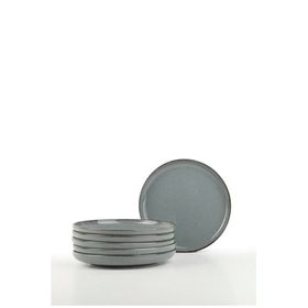 Kütahya Porselen Moderna 6 Parça 19 cm Mavi Pasta Tabağı